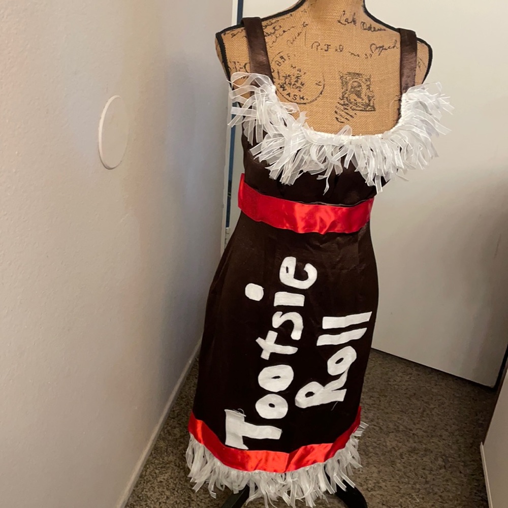 Tootsie Roll handmade Halloween costume size 10 dress